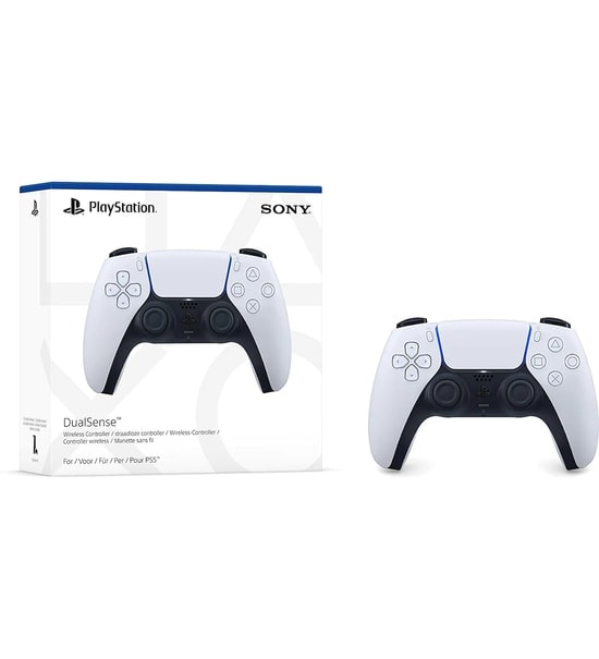 Sony PS5 Dualsense Kablosuz Beyaz Kontrol Cihazı - Titreşimli, Şarjlı, Dokunmatik, Kablosuz Oyun Kolu, (Gelişmiş Model)