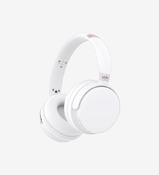 LinkTech HP8 Beyaz ANC Kulak Üstü Bluetooth Kulaklık (LPH-HP8/WHITE) - Aktif Gürültü Önleme, 76 Saat Müzik, Type-C
