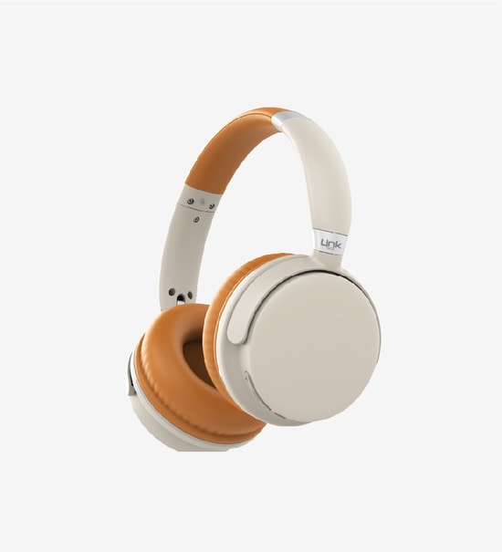 LinkTech HP8 Premium Turuncu ANC Bluetooth Kulaklık - 40mm Sürücü, 28dB Gürültü Önleme, 800mAh Pil