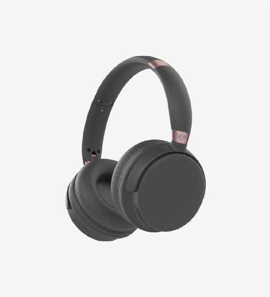 LinkTech HP8 Siyah ANC Kulak Üstü Bluetooth Kulaklık (LPH-HP8/BLACK) - 76 Saat Müzik, 40mm Sürücü, Type-C, Siyah