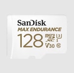Sandisk 128GB Max Endurance MicroSDXC Hafıza Kartı + SD Adaptör (SDSQQVR-128G-GN6IA) - 100/40MB/s, UHS-I, Class 10