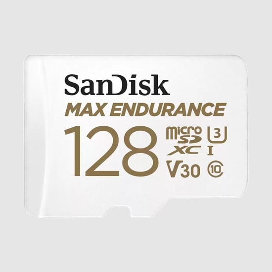 Sandisk 128GB Max Endurance MicroSDXC Hafıza Kartı + SD Adaptör (SDSQQVR-128G-GN6IA) - 100/40MB/s, UHS-I, Class 10