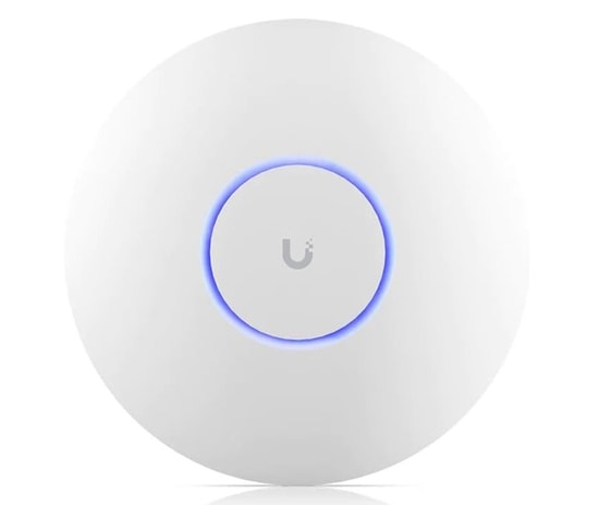 Ubiquiti U7-Pro AX5700 WiFi 7 Tavan Tipi Access Point - Tri Band, 140m Kapsama, 300 Kullanıcı, PoE, 2.5G LAN, Adaptörsüz