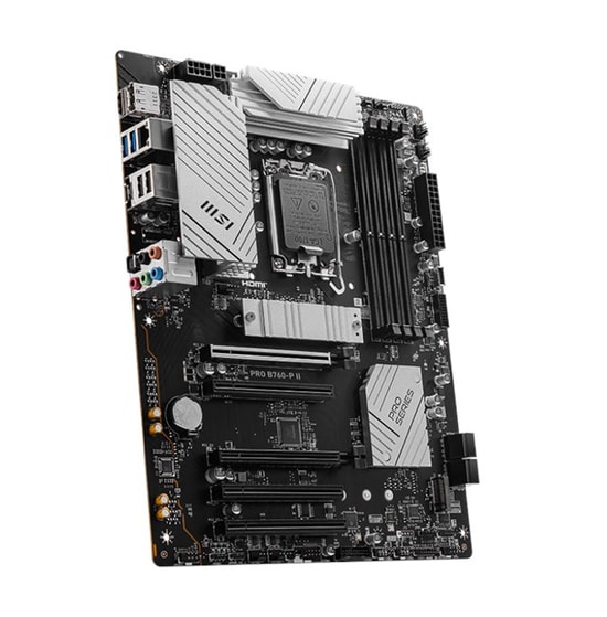 MSI PRO B760-P II D5 Anakart: Intel LGA1700, DDR5 7000MHz (OC), Çift M.2, 2.5G LAN, HDMI, DP, USB 3.2, Type-C, ATX