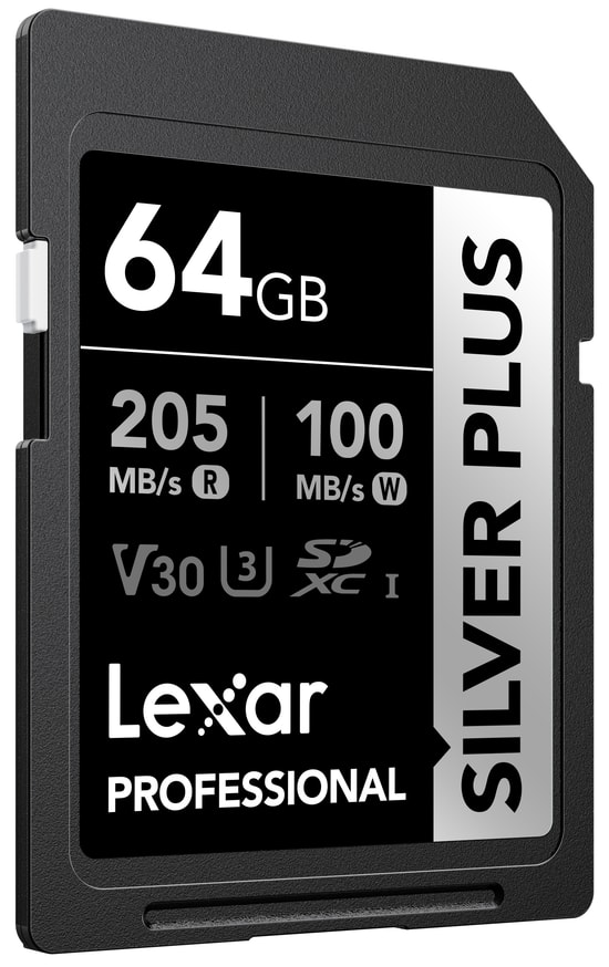 Lexar SD Professional Silver Plus Sdxc Uhs-I Cards Up To 205mb/S Read 100mb/S Write C10 V3 LSDSIPL064G-BNNNG Kart Bellek