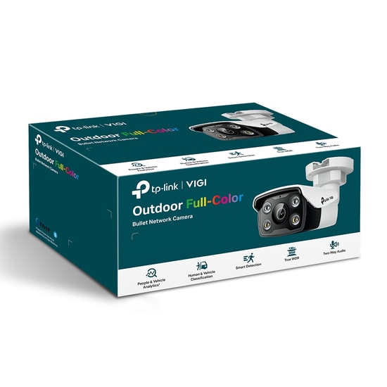 Tp-Link Vigi C350 5MP 2.8mm Lens 30 Metre 7/24 Tam Renkli İnsan/Araç Algılama Dahili Mikrofon Bullet Ip Kamera