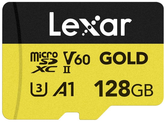 LEXAR 128GB MICROSD GOLD MICROSDXC UHS-II CARDS UP TO 280MB/S READ 100MB/S WRITE C10 A1 V6 Kart Bellek LMSGOLD128G-BNNNG
