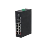 Dahua PFS3110-8ET-96-V2 Endüstriyel PoE Switch - 8 100MBps Port, 1xGE Uplink, 1xSFP, 96W PoE, Gerilim Koruma, Metal Kasa