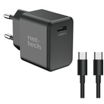Nettech NT-HCH04 30W PD GaN Prime Type-C Şarj Aleti - Hızlı Şarj, Kablo Dahil, Siyah, Tek Çıkışlı Kompakt Tasarım