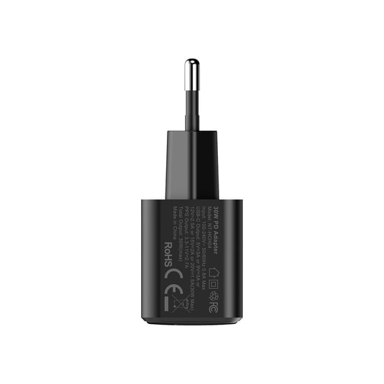 Nettech NT-HCH04 30W PD GaN Prime Type-C Şarj Aleti - Hızlı Şarj, Kablo Dahil, Siyah, Tek Çıkışlı Kompakt Tasarım