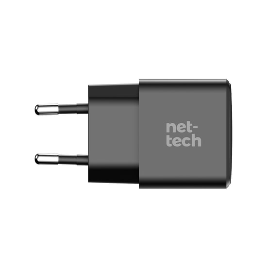 Nettech NT-HCH04 30W PD GaN Prime Type-C Şarj Aleti - Hızlı Şarj, Kablo Dahil, Siyah, Tek Çıkışlı Kompakt Tasarım