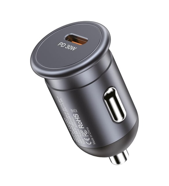Nettech NT-CCH04 Type-C PD 30W 1 Çıkışlı Araç Şarj Aleti - Siyah, Hızlı Şarj, PD 3.0 Destekli Kompakt Tasarım