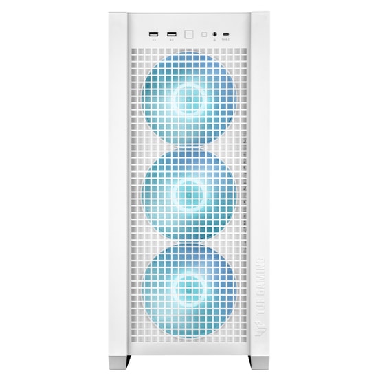 Asus Tuf Gaming GT302 TG ARGB 4 Adet 140 X 28 mm Fan EATX 12x10.9 ATX Micro-ATX MiniATX Beyaz Bilgisayar Kasası