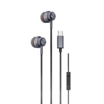 Nettech NT-42 Siyah Type-C Girişli Kulak İçi Kulaklık (NT-107852) -  Mikrofonlu, Gürültü Önleme, 24 Ay Garantili