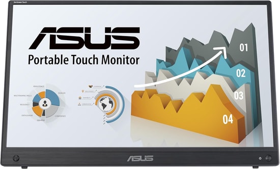 Asus Zenscreen 15.6 Ips 1920x1080 5ms Mini-Hdmi Usb-C 10 Parmak Dokunmatik Dahili Batarya Mb16amtr Taşınabilir Monitör