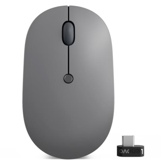 Lenovo Go 4Y51C21216 USB-C Kablosuz Mouse - 2400 DPI, Optik Sensör, Şarjlı, 5 Tuşlu, Ergonomik Siyah Tasarım