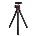 Rtako Octopus Stand Telefon ve Kamera Tripodu (NT-106413) - Siyah, Esnek Ayaklı, Hafif Tasarım, Geniş Cihaz Uyumluluğu