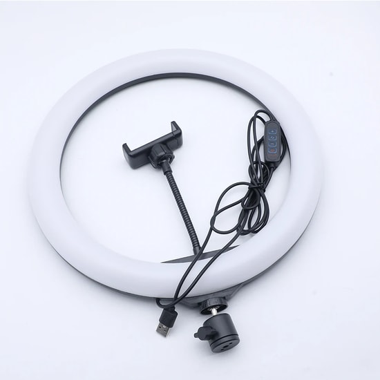 Rtako AR-GTB05 13 inç Ring Light LED Işık - Renksiz, Dimlenebilir, Makyaj ve Video Çekimi için İdeal - (NT-106415)