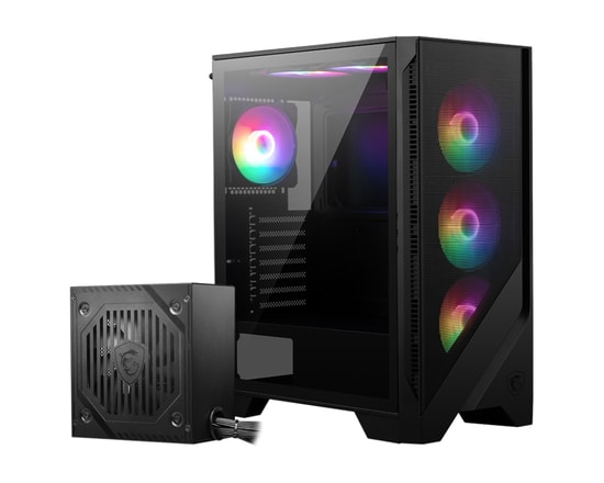 MSI MAG Forge 120A B65 PCIE5 RGB ATX Mid Tower Gaming Kasa - Temperli Cam, 6x ARGB Fan, 650W 80+ Bronz PSU Dahil