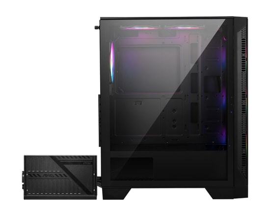 MSI MAG Forge 120A B65 PCIE5 RGB ATX Mid Tower Gaming Kasa - Temperli Cam, 6x ARGB Fan, 650W 80+ Bronz PSU Dahil