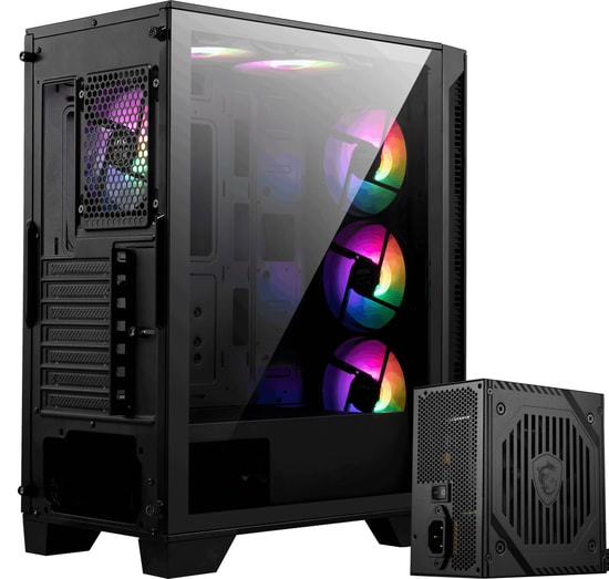 MSI MAG Forge 120A B65 PCIE5 RGB ATX Mid Tower Gaming Kasa - Temperli Cam, 6x ARGB Fan, 650W 80+ Bronz PSU Dahil