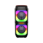 Nettech CS4403 Party Box Siyah Bluetooth Hoparlör (NT-110740) - Taşınabilir Speaker, 2 Çıkışlı, Aux, Medya Kontrolü