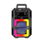 Nettech GY-803 Kablosuz Siyah Bluetooth Hoparlör (NT-110739) - AUX Girişli, LED Işıklı, Taşınabilir Party Speaker