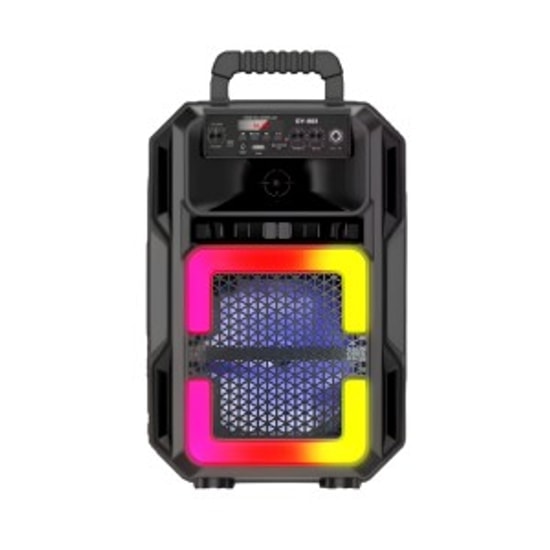 Nettech GY-803 Kablosuz Siyah Bluetooth Hoparlör (NT-110739) - AUX Girişli, LED Işıklı, Taşınabilir Party Speaker