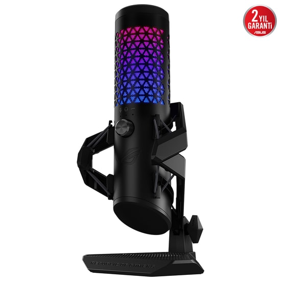 Asus Rog Carnyx C501 Profesyonel Kardioid Kondenser 25mm Kondenser Kapsül 192 Khz ARGB Profesyonel Yayıncı Mikrofonu