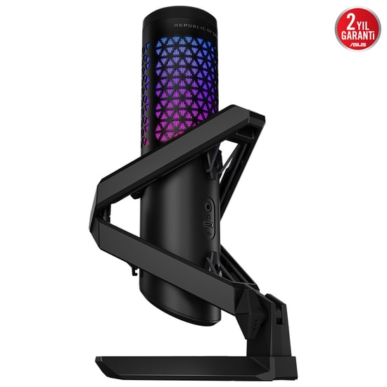 Asus Rog Carnyx C501 Profesyonel Kardioid Kondenser 25mm Kondenser Kapsül 192 Khz ARGB Profesyonel Yayıncı Mikrofonu