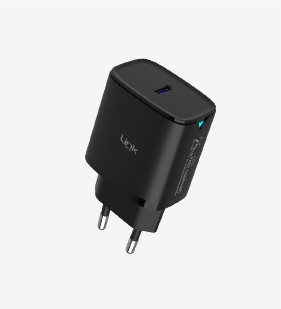 LinkTech C310 Safe Beyaz 25W Type-C Hızlı Şarj Adaptörü - PD3.0, Qualcomm QC4.0, PPS Teknolojisi, Akım Koruması