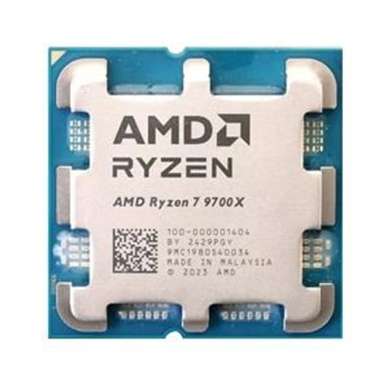 AMD Ryzen 7 9700X 3.8 GHz (Turbo 5.5 GHz) 8 Çekirdek AM5 Fansız Kutusuz İşlemci - TRAY, 4nm, 65W, 32MB Cache