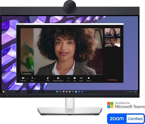 Dell P2424HEB 24" Video Konferans Monitörü - 1920x1080, 5ms, 60Hz, IPS, HDMI, DP, USB-C, Pivot, Hoparlör, VESA