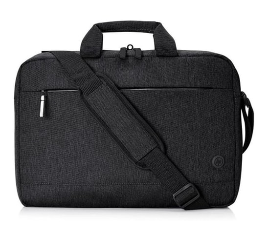 HP Prelude Pro Recycle 15.6" Siyah Topload Çanta (1X645AA) - Geri Dönüştürülmüş Kumaş, Kablo Kanalı, Suya Dayanıklı