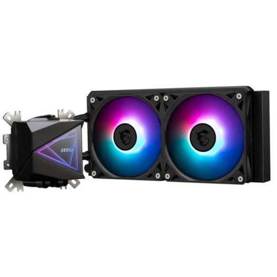 MSI Mag CoreLiquid I240 Siyah Sıvı İşlemci Soğutucu - 2x120mm PWM Fanlı, 70CFM, Bakır Plaka, 3400RPM, Dinamik Rulmanlı