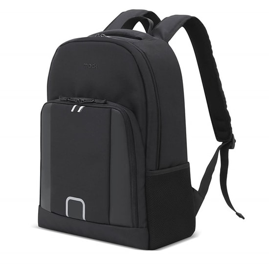 Mack Luna Eco MCE-1201 Siyah 15.6" Notebook Sırt Çantası - Su Geçirmez, 19 Litre Hacim, Ergonomik Tasarım, Çok Bölmeli