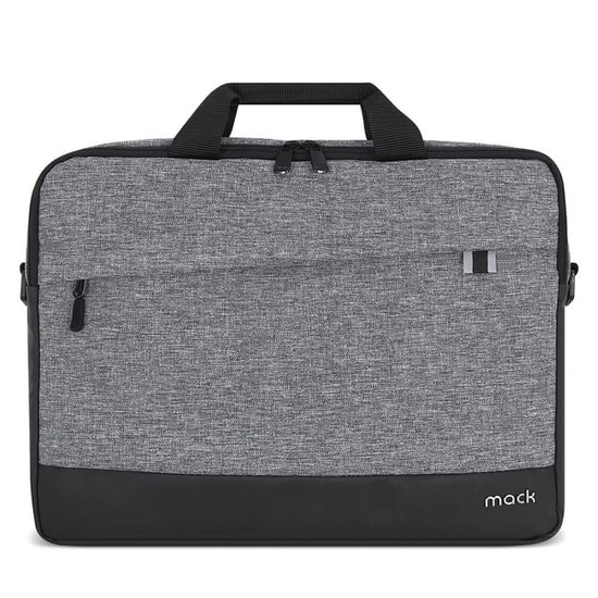 Mack Unicity Eco MCE-1102 Gri 15.6" Laptop Çantası - YKK Fermuarlı, Darbe Emici Köpük, Ayarlanabilir Omuz Askısı