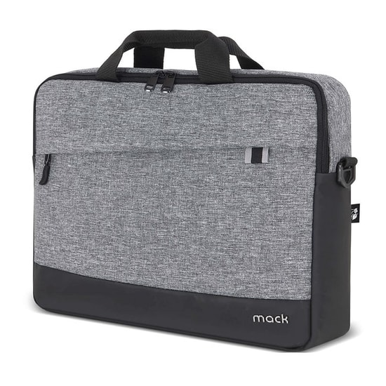 Mack Unicity Eco MCE-1102 Gri 15.6" Laptop Çantası - YKK Fermuarlı, Darbe Emici Köpük, Ayarlanabilir Omuz Askısı