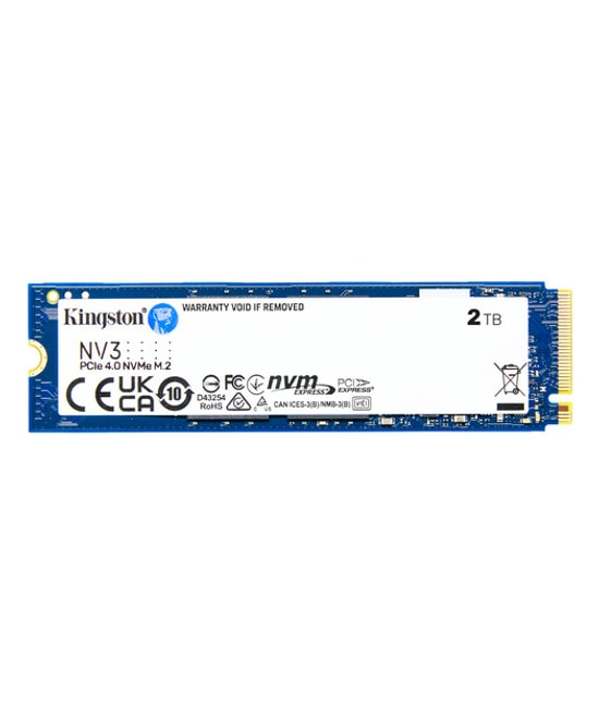 Kingston NV3 2TB NVMe M.2 2280 SSD (SNV3S/2000G) - 6000/5000MB/s Okuma/Yazma, PCIe Gen4x4, 3D NAND, Yüksek Performans
