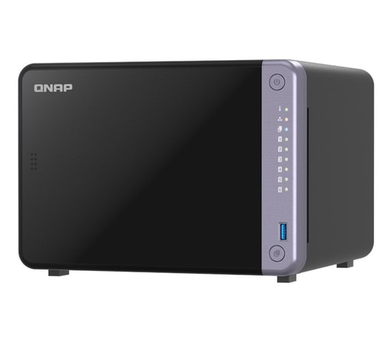 QNAP TS-632X-4G 6 Disk Yuvalı Siyah Tower NAS - 4GB DDR4 RAM, Alpine AL524, USB 3.2, 10Gb SFP+, 2.5G LAN, Fan Soğutmalı
