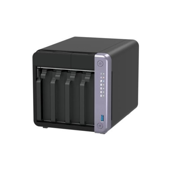 QNAP TS-432X-4GB 4 Disk Yuvalı Siyah Tower NAS - 4GB DDR4 Bellek, Alpine 4 Çekirdek, 2.5G Ethernet, 10Gb SFP+, USB 3.2