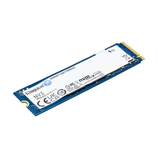Kingston NV3 1TB NVMe M.2 2280 SSD (SNV3S/1000G) - 6000/4000 MB/s Okuma/Yazma, PCIe Gen4x4, 3D NAND, Yüksek Performans