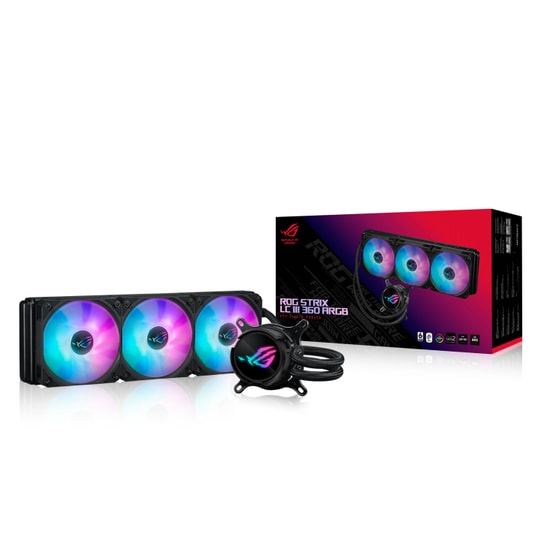 Asus Rog Strix Lc III 360 ARGB Lcd Cpu Sıvı Soğutucu 2.1 Ips Lcd Asetekin Yeni Gen7 V2 Pompası Premium Fan ve Soğutucu
