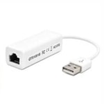 Hadron HDX5264 USB 2.0 to Ethernet Dönüştürücü Adaptör (Beyaz) - 10/100 Mbps Hız, Tak Çalıştır, Kompakt Tasarım