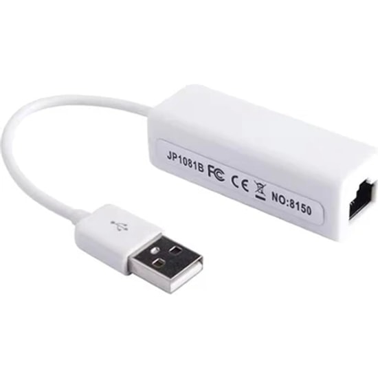 Hadron HDX5264 USB 2.0 to Ethernet Dönüştürücü Adaptör (Beyaz) - 10/100 Mbps Hız, Tak Çalıştır, Kompakt Tasarım
