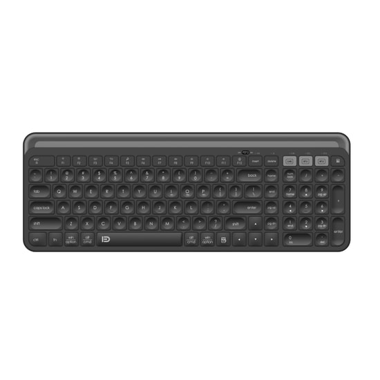 FD K912T 2.4Ghz Wireless Bluetooth 3.0 ve 5.0 Dual Mode Kablosuz Klavye (Siyah) Nt-105012