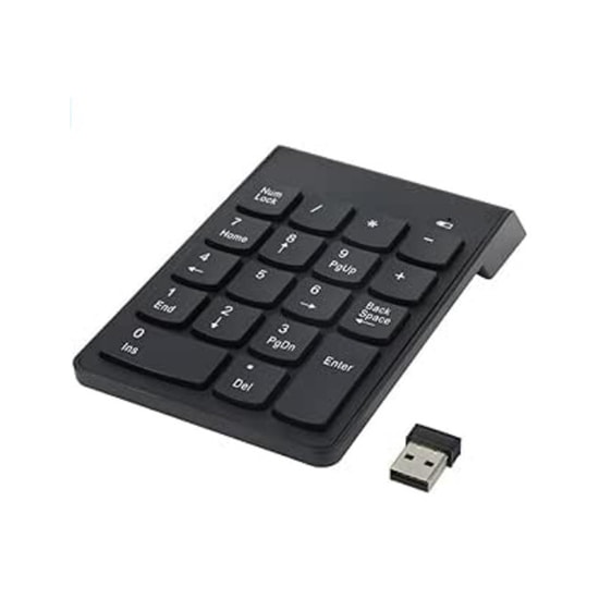 Nettech NT-106423 Siyah Wireless Numpad - Windows Uyumlu, USB Dongle Bağlantılı, 2.4Ghz Sayısal Tuş Takımı