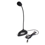 Nettech MIC018 Siyah Masa Mikrofonu (NT-83943) - 3.5mm Jack Bağlantılı, Yüksek Kaliteli Stüdyo Mikrofonu