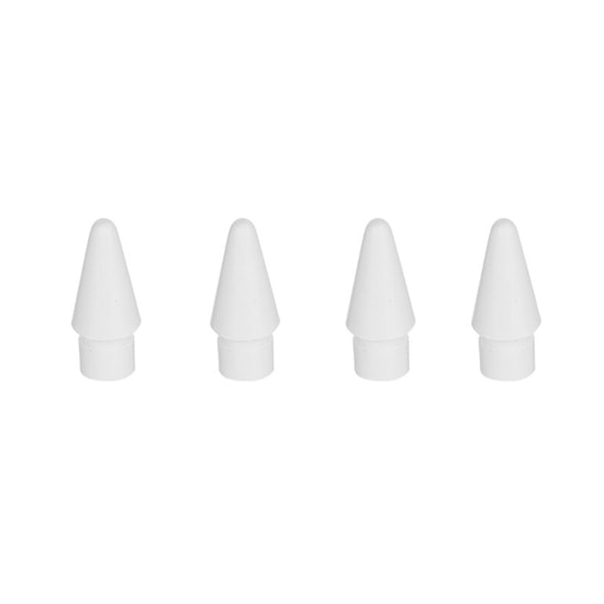 Coteetci CS7075 Dokunmatik Kalem Ucu Set (NT-89365) - Beyaz, 4 Adet, Pencil 1/2 Uygunluk, Plastik Malzeme