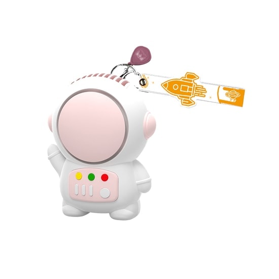 Nettech Astronot Fan (Pembe) NT-95878 - Taşınabilir, Ev-Ofis-Okul Kullanımına Uygun, USB Şarjlı, Sessiz Mini Fan